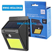 Світлодіодний настінний вуличний світильник SH-1605-COB з датчиком руху на сонячній батареї