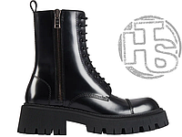 Женские ботинки Balenciaga Tractor Black 615679WA8E91000 (лак) 36