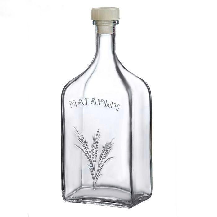 Пляшка скляна без пл. кришечки "Магаричок" 1,2 л, фото 1