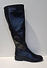 STTOPA демі зима. Висота 52 см. Розміри 36-45. Чоботи ботфорти великих розмірів шкіряні. 240-3645 Чорні, фото 3