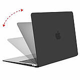 Захисний чорний чохол на MacBook Air 13 накладка на Макбук, фото 3