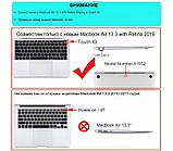 Захисний чорний чохол на MacBook Air 13 накладка на Макбук, фото 7