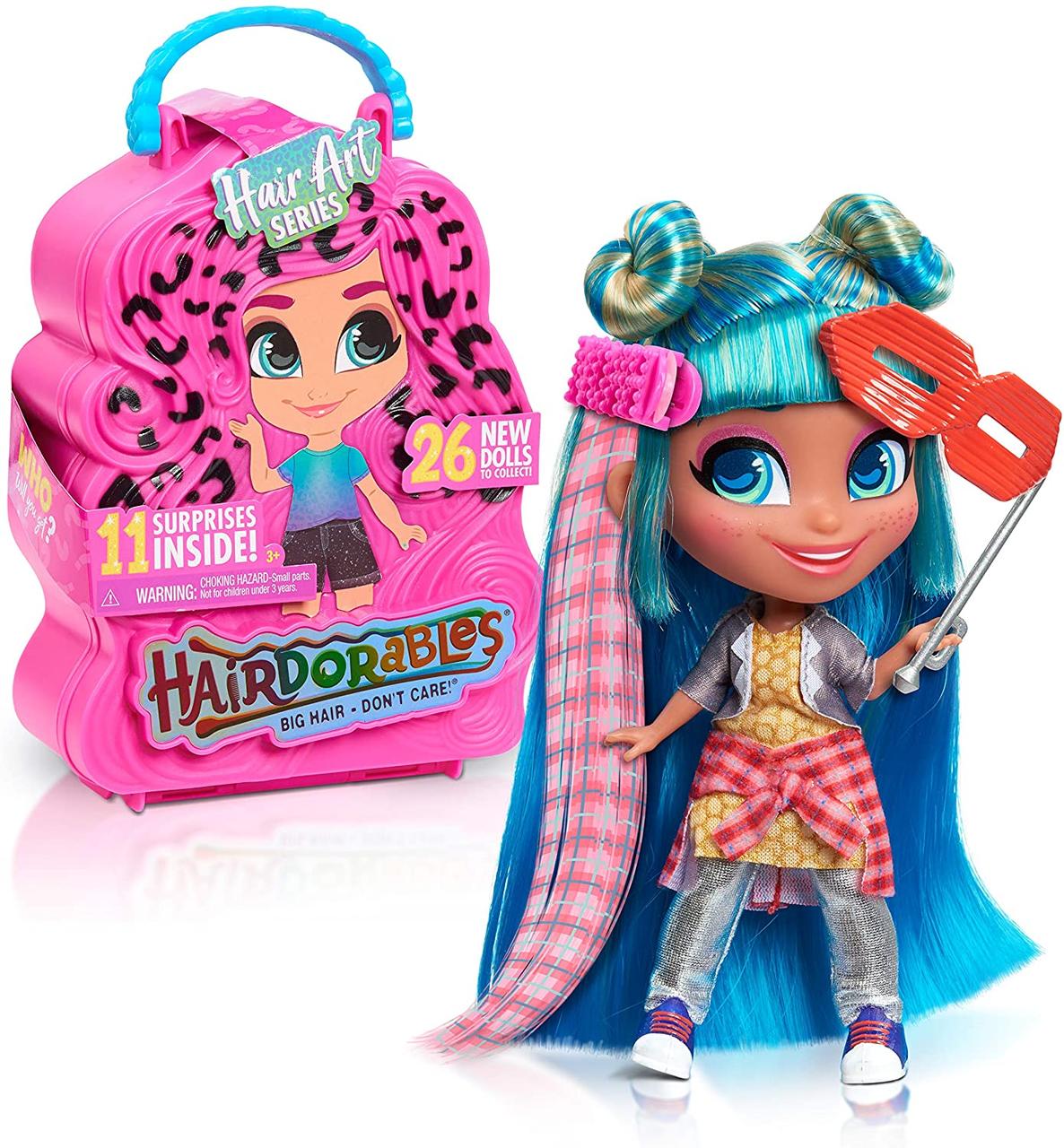 Лялька сюрприз Hairdorables S4 Hair Art Series Хердораблс 4 серія Collectible Dolls Just Play