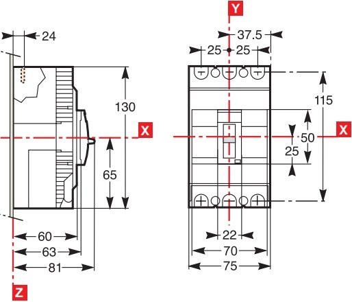 ezc100n3080_schneider_габариты