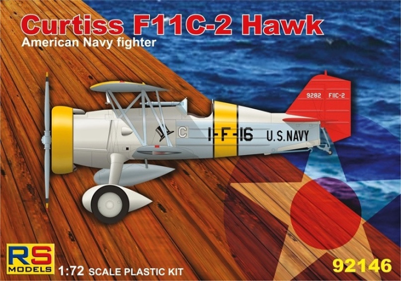 Пластикова модель 1/72 RS models 92146 Американський винищувач Curtiss F-11C-2 Hawk