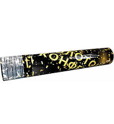 Пневматична хлопавка "Gold confetti", висота - 40 см, діаметр - 5 см