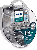 Автолампи Philips X-tremeVision Pro150 H4 12V 60/55W P43T-38 (12342XVPS2) 2шт