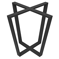 Підстілля для столу з металу, H = 730 mm, 750 × 750 mm (Труба: 60x20x1,2mm)