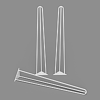 Ножка для стола из металла H=730mm (пруток: 10mm) белый