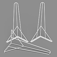 Ножка для стола из металла H=730mm (пруток: 10mm) белый