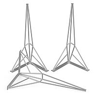 Ножка для стола из металла H=730mm (пруток: 10mm) серый