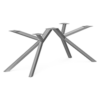 Подстолье двойное для стола из металла, H=725mm, 1860×750mm (труба: 50x50x1,2mm) серый