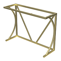 Подстолье для барного стола из металла, H=1100mm, 1500×500mm (труба: 40x40x1,2) золотой