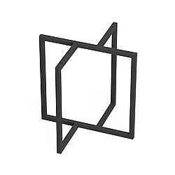 Підстіль для журнального столу з металу,H = 450 mm, 450×450 mm (труба: 20x20x1,2mm)