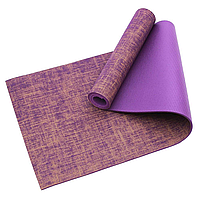 Коврик для йоги и фитнеса Jute 5 мм violet
