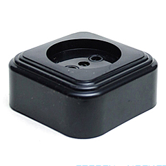 Розетка Bylectrica Пралеска РА16-255 зв. од. чорна