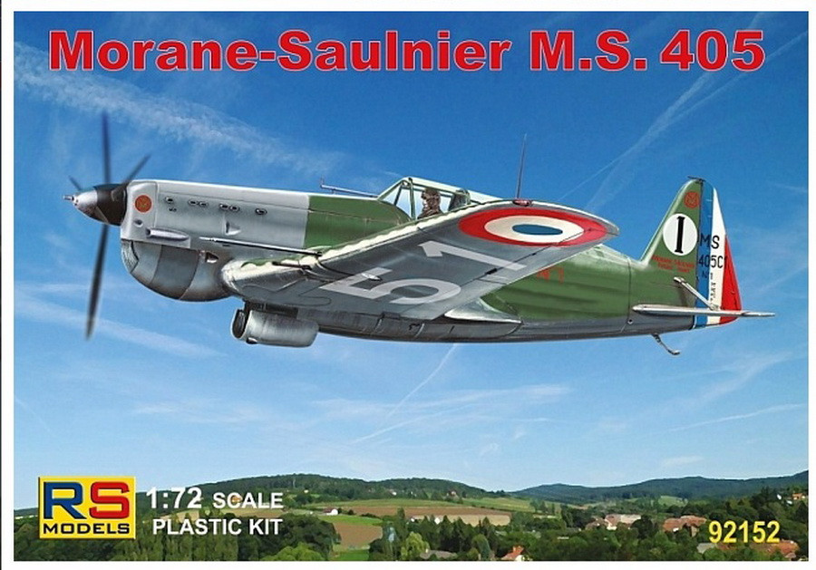 Пластикова модель 1/72 RS models 92152 Французький винищувач Morane Saulnier MS.405