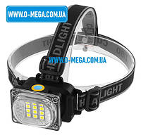 Фонарь налобный Police 6659-12SMD, 3 режима, на батарейках 3xAAA