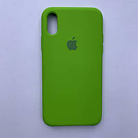 Чехол-накладка Silicone Case для Apple iPhone X iPhone XS Dark Green