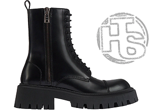 Жіночі черевики Balenciaga Tractor Black 615679WA8E91000 (матовые)