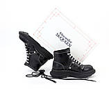 Жіночі кросівки Alexander McQueen Tread Slick Boots кеди олександр маккуїн Alexander McQueen Tread lace-up, фото 7