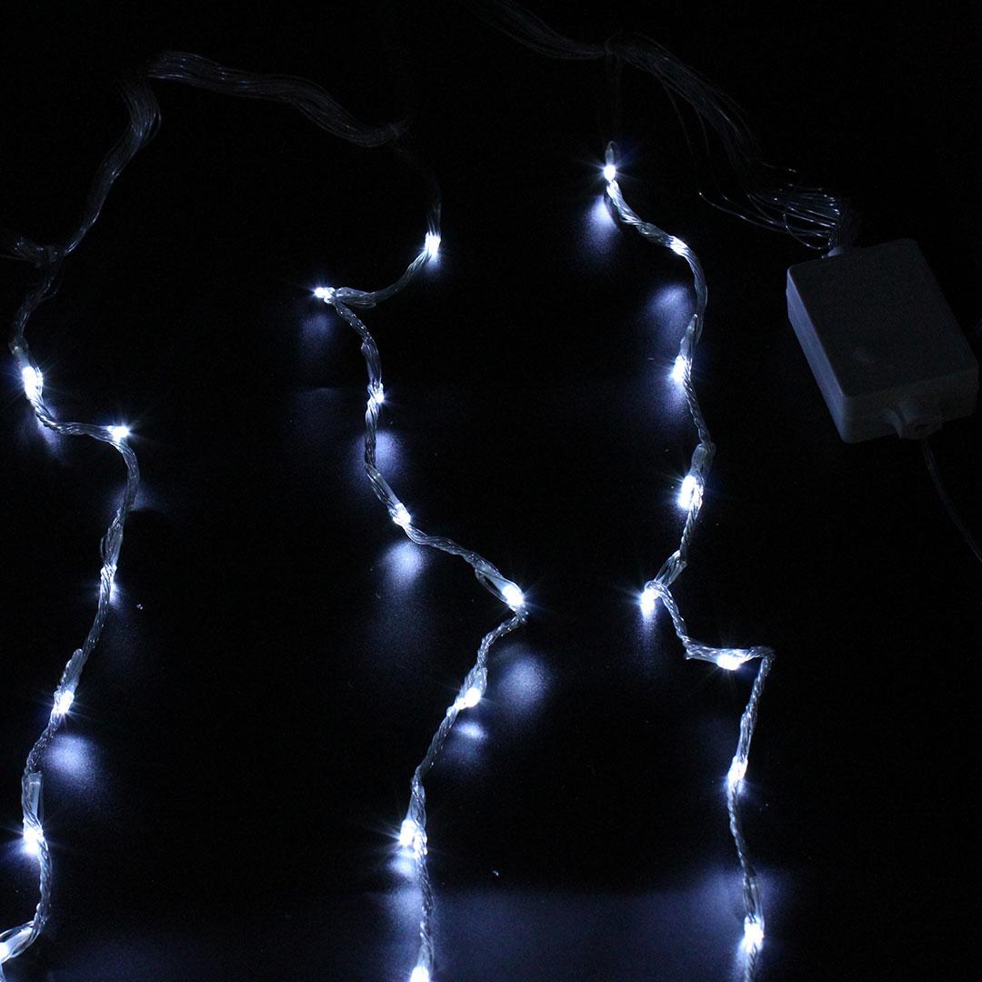 Xmas гірлянд (Водоспад 3M*2M) 360LED W-3 Біла 12PCS, фото 1