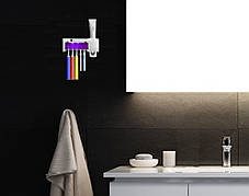 Диспенсер для зубної пасти та щітки автоматичний Toothbrush sterilizer | УФ стерилізатор для зубних щіток, фото 3