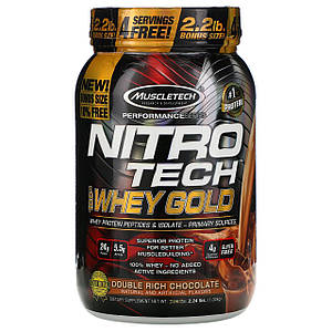 Сироватковий ізолят протеїн MuscleTech Nitro-Tech Whey Gold 1810 г