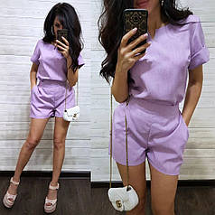 Костюм шорти та вільна кофта короткий рукав