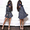 Плаття в горох з довгим рукавом тренд 2024, фото 6