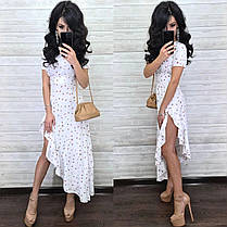Круте плаття в горох з рюшів у підлогу хіт сезону 2024, фото 3