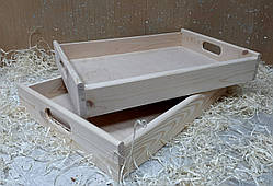 Таця дерев'яна 32х44х7см, сосна