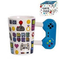 Гуртка керамічна 3D Game Over Гра Завершена з синім пультом управління mug game 21.15