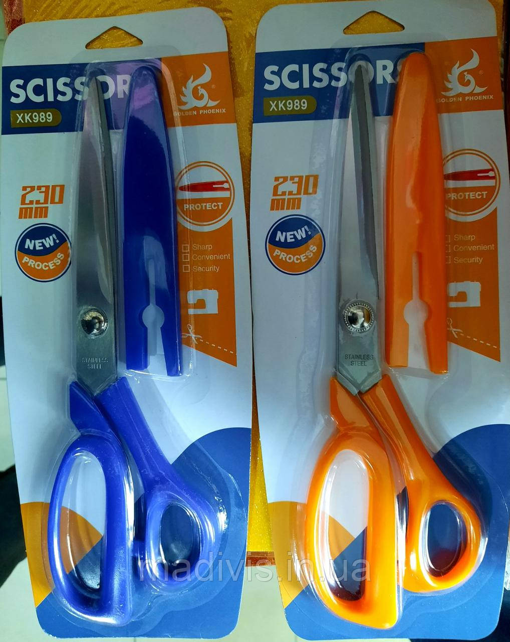 Ножиці портновські для кройки та шиття SCISSORS XK989 (230 мм.), фото 1