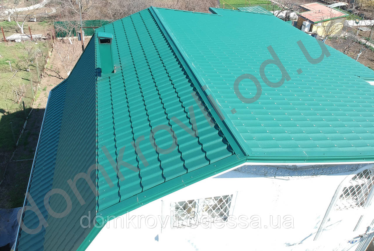 Металочерепиця Монтеррей 0,5 мм мат Словаччина 225 г/цинку гарантія 10 років