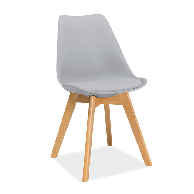 Стілець для кухні Kris світло-сірий ніжки бук Стілець для кухні Kris світло-сірий ніжки бук