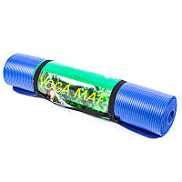 Йогамат | Коврик для фитнеса и йоги 180х60х1 см синій