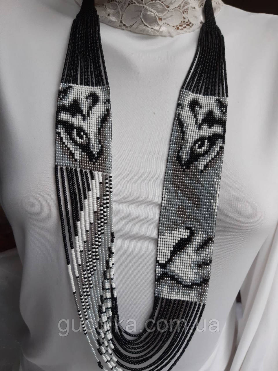 Гердани з бісеру ручної роботи «Тигр", фото 1