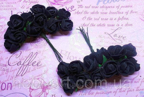Троянда 1,5-2см чорна