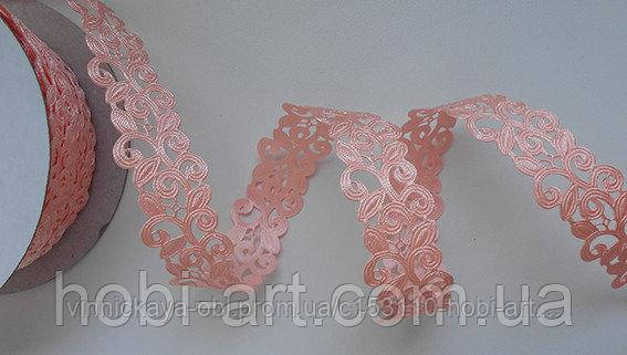 Тасьма декоративна "в'юнчик" 20 мм No 12 персик