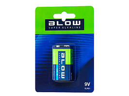 Батарейка Blow крона SUPER ALKALINE 9V 6LR61 лужна блістер 82-519#