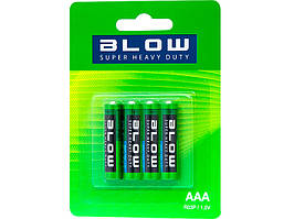 Батарейка Blow AAA SUPER HEAVY DUTY 1.5 V R03 сольова блістер 4шт 82-503#