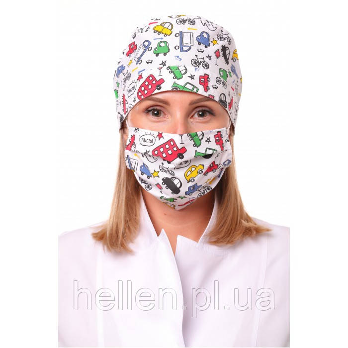 Медична  шапочка "Дитячі машинки "