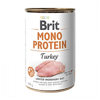 6 шт. Brit (Брит) Mono Protein Dog Консервы для собак с чувствительным пищеварением (индейка) 400 гр