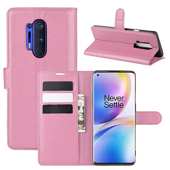 Чохол-книжка Litchie Wallet для OnePlus 8 Pro Pink