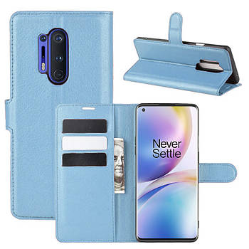 Чохол-книжка Litchie Wallet для OnePlus 8 Pro Blue