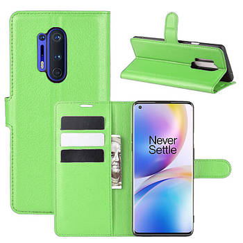 Чохол-книжка Litchie Wallet для OnePlus 8 Pro Green