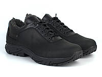 Зимние полуботинки кроссовки туфли на меху мужская обувь больших размеров Rosso Avangard LOM Black Leather BS