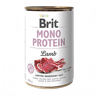 6 шт. Brit (Брит) Mono Protein Dog Консервы для собак с чувствительным пищеварением (ягненок) 400 гр