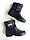 Жіночі чобітки-дутики Supreme утеплені флісом. Чобітки зимові гумові, ЕВА з утеплювачем., фото 2